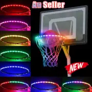 Basketball Hoop Sensor-Activated LED Solar Strip Ring Lamp Light Flash Modes AU