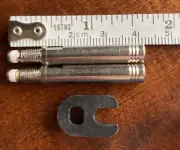 Presta Valve Stem Extenders Pair - 40mm - SILVER - Plus Tool Mini Wrench