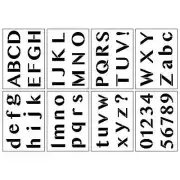 2" Modern Sans Serif Alphabet Stencils by Craft Smart® - 64 designs