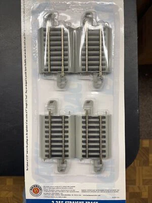 Bachmann HO Nickel Silver 2.25" Straight E-Z Track (4) 44513 •