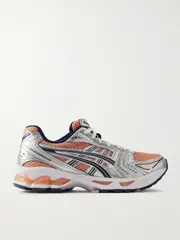 [Asics] Asics - Gel-kayano 14 Rubber And Metallic-trimmed Mesh Sneakers - Coral - UK 9.5 UK 9.5 Orange