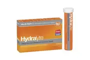 Hydralyte Electrolyte Effervescent Orange 60 Tablets