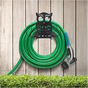 Hose Pipe Holder Garden Water Hose Holder Wall Mount, Rustproof Water Pipe Yard Hose Hanger Organizer for Hydraulic Hose Ropes, Simple & Durable, Owl Design Hose Pipe Hanger
