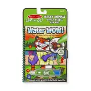 Melissa & Doug - Water Wow! - Wacky Animals Water Reveal Flip Pad - On The Go...