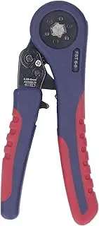Wire Ferrule Crimping Tool, AWG28-10 (0.08~6mm²) Self Adjustable Ratchet Wire Crimping Tool Kit, Ergonomic Ratchet Wire Shrinkage Hand Tool, Ideal for Wire Terminals, Cables