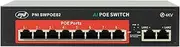 PNI SWPOE82 POE Switch, 8 100Mbps POE Ports and 2 100Mbps UP Link Ports, 120W, AI Function Extends Up to 250m, Lightning Protection 4KV
