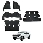 5D Moulded Car Floor Mats for Toyota LandCruiser 200 LC200 2012-2021