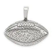 Sterling Silver Antiqued Football Pendant
