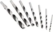 Fisch FSF-320791 Brad Point Drill Bit 7 Piece Set Chrome Vanadium Includes...