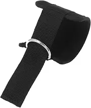 JUMPLAWN 2Pcs Ankle Strap with Ring Black Ankle Weights for Enhanced Leg Training for Exercise Sports and Strength Training Durable with Buckle for Secure Fit