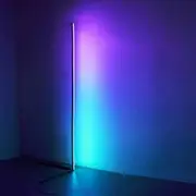 3A Lighting 20W LED Corner Floor Lamp - Black - RGB