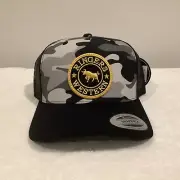 Ringers Western Trucker Cap Signature Bull Grey Camo Unisex Men Women