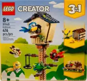 NIB LEGO Creator 3in1 Birdhouse 31143 476 pcs Building kit Toy Set