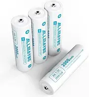 XTAR New 1.5V 2000mAh Rechargeable AA Lithium Battery,2.5A Discharge Current (4-Pack 1.5V AA 2000mAh)