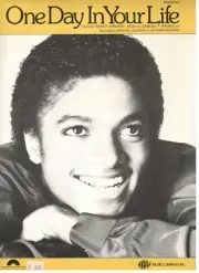MICHAEL JACKSON "ONE DAY IN YOUR LIFE" SHEET MUSIC-1974-PIANO/VOCAL/CHORDS-NEW!!