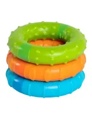 [FAT BRAIN TOY CO.] Silly Magnetic Ring Sensory Toy 3 Piece 6cm