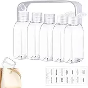 Travel Toiletry Bottles - Small Containers with Labels,Multifunctional Refillable Travel Bottles 100ml for Backpack Hiking Vacation Outdoors