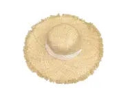 C07 Outdoor Summer Foldable Raffia Woven Straw Hat Beach Big Eaves Sunscreen Sun Hat All-match Travel Hat for Women