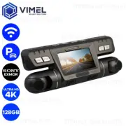 Dual Dash Camera WIFI Wireless Dashcam 4K Ultra HD 2180P Car Security Taxi