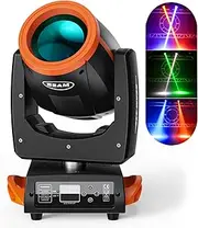 DJ Moving Head Light Equipment, DMX Strobe Spot LED Stage Light with 16/20 DMX Channels Controller, 0-100% Dimmer, Freely Rotated 540°& Tilted 270°, Indoor Party Disco Lights for Parties 1pcs
