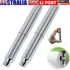 3Pcs Replacement Toilet Paper Roll Holder Insert Spring Roller Spindle Silver