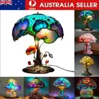 Stained Resin Plant Series Table Lamp Bohemian Resin Mushroom Decorative Bedside