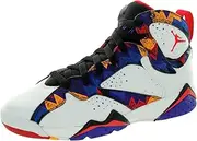 [Nike] Jordan Kids Jordan 7 Retro BP White/Unvrsty Rd/Blk/Brght Cnc Basketball Shoe 6 Kids US
