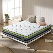 [DREAMZ] Queen Mattress Bamboo Fabric, 30cm Thickness, Cool Gel Memory Foam Bed Mattress, 7 Zone Pocket Spring System, Euro Top Bedding, Firm Coil Bedding, Breathable Top, 15Yrs Warranty