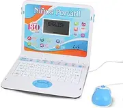 LESHITIAN Educational and Bilingual Kids Laptop Spanish/English, 130 Learning Modes, Laptop for Kids Ages 5+