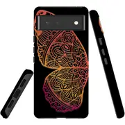 For Google Pixel 6 Case Tough Protective Cover Rose Gold Wing