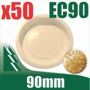 50 pack of 90mm Cardboard Mailing Tube Plastic End Caps Tubes Bulk Buy FREE POST