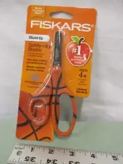 Fiskars Scissors Blunt-tip ages 4+ safety edge blade Non Stick Basketball