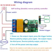 NEW DC5-24V Self-locking Bistabl Reverse Polarity Switch Controller Relay Module