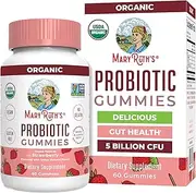 Probiotic | USDA Organic Probiotic Gummies | Probiotic Digestive Support | Immune Support | Digestive & Gut Health Supplement | Vegan | Non-GMO | Gluten Free | 60 Count
