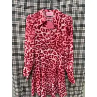 在飛比找蝦皮購物優惠-Kate Spade 粉紅豹紋 長袖 洋裝
