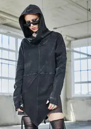 [DARKER WAVS] Bassline Worn Wash Hoodie Sweatshirt