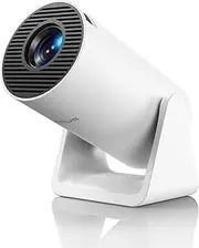 Mini Projector【Electric Focus & Auto Keystone】Projector 4K 1080P Support,20000 Lumen Portable Projector with WiFi6 and Bluetooth, 270° Rotatable Stand 50% Zoom Home/Outdoor Movie Projectors for iPhone