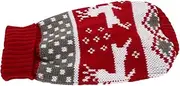 DECOMELODY Christmas Dog Sweater for Pets Adorable Knitted Costume Warm and Stylish Xmas Outfit for Puppies and Kittens for Holidays and Everyday Wear