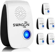 Swagon 2022 Upgraded Ultrasonic Pest Repeller, Pest Repellent 6 Pack, Pest Control Electronic Plug for Insects, Mice & Spider, Mosquito Repellent Indoor for Home, Office, Warehouse, Hotel, Garage
