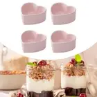 4Pcs Ramekins Set Creme Ramekins Porcelain Custard Cups