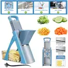 Kitchen Safe Mandoline Vegetable Slicer Adjustable Vegetable Chopper +1x Brush