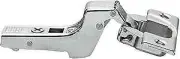 Blum Silver-Tone Metal 110-degree Full-cranked Clip-top Screw-on Self-Closing Ca