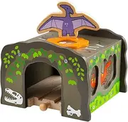T-Rex Dinosaur Train Tunnel Wooden Train Track Accessories - Bigjigs Train Accessories for Wooden Train Sets, Compatible with Other Kids Train Sets