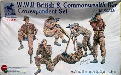 Bronco WWII British & Commonwealth War Correspondent Set (1/35) #CB35140