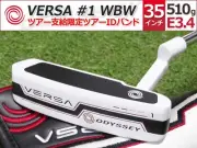 ODYSSEY VERSA 1 WBW Putter 35 Inch Tour ID Band HC Included Prototype Authent
