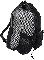 PAMINGONO Drawstring Bag Big Capacity for Gym Hiking Camping Multipurpose Drawstring Shoulder Pouch for Outdoor Sports for Books Clothes and More Mesh Design