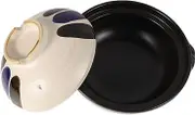 ZUNOXAZ Ceramic Soup Pot with Lid Japanese Style High Temperature Resistant Cookware for Rice Stews and Soups Versatile Stock Pot for Culinary Creativity for Family Meals