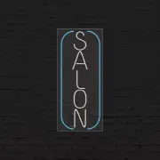 Salon Sign for Business Displays | LED Flex Neon | 13"W x 32"H x 1"D