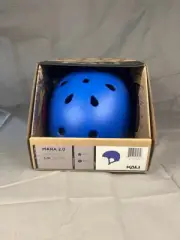 Kali Maha 2.0 Protective Helmet, Cycle/Skate, Matte Blue, Small/Medium