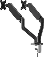 Joywoof Dual Monitor Stand for Desk, Double Monitor Gas Spring Mount Holds 19 lbs and 14-32 Inch Screens,Height Adjustable Desk Mount Monitor Arms for 2 Monitors, VESA 100cm 75cm